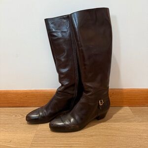 Salvatore Ferragamo leather boots